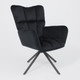 Миниатюра изображения товара Кресло мягкое AksHome Colorado New поворотное (черный велюр HCJ-50/черный)