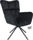 Миниатюра изображения товара Кресло мягкое AksHome Colorado New поворотное (черный велюр HCJ-50/черный)