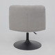 Миниатюра изображения товара Кресло мягкое AksHome Grande поворотное (серая ткань Linen Fabric-11/черный)