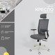 Миниатюра изображения товара Кресло офисное AksHome Arcus (серая сетка/ткань/белый полиамид)