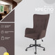 Миниатюра изображения товара Кресло офисное AksHome Bella XL  (Black/Velutto 24/велюр/темный шоколад)