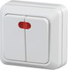 Миниатюра изображения товара Выключатель INTRO Quadro 2-105-01 / Б0053766 (белый)
