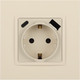 Миниатюра изображения товара Розетка ЭРА Elegance 14-4108-02 2P+E 16A-250В / Б0067725 (слоновая кость)