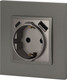 Миниатюра изображения товара Розетка ЭРА Elegance 14-4108-16 2P+E 16A-250В / Б0067695 (титан)