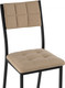 Миниатюра изображения товара Стул Woodville Бекал (латте/черный матовый)