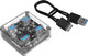Миниатюра изображения товара USB-хаб Orico MH4U-U3-10-CR-BP (прозрачный)