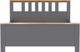 Миниатюра изображения товара Двуспальная кровать Mio Tesoro Сага 160x200 2.08.04.070.15 (серый/ясень)