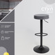 Миниатюра изображения товара Табурет барный AksHome Lemma (серый велюр/черный)