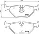 Миниатюра изображения товара Тормозные колодки Brembo P71006