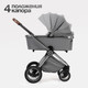 Миниатюра изображения товара Детская универсальная коляска Tomix Adele 3 в 1 / S760/3 (серый)