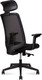 Миниатюра изображения товара Кресло офисное Norden Miller / LF2452A (черный, пластик/черный, ткань/черный, сетка)