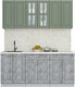 Миниатюра изображения товара Кухонный гарнитур Интерлиния Мила Шато 1.8А (мята/керамика/опал светлый)