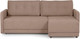 Миниатюра изображения товара Диван угловой Mio Tesoro Скай 343 (светло-коричневый 997)