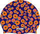 Миниатюра изображения товара Шапочка для плавания Atemi Silicone cap Orange flower / TSC1OF