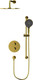 Миниатюра изображения товара Душевая система со смесителем Whitecross Y YSET09TOPGL (золото)