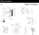 Миниатюра изображения товара Душевая система со смесителем Whitecross Y YSET11TOPGL (золото)