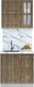 Миниатюра изображения товара Кухонный гарнитур Интерлиния Мила Шато 0.8Б (дуб вотан/дуб вотан/белый гранит)