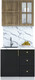 Миниатюра изображения товара Кухонный гарнитур Интерлиния Мила Шато 0.9Б (дуб вотан/черный/белый гранит)