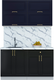 Миниатюра изображения товара Кухонный гарнитур Интерлиния Мила Шато 1.4Б (индиго/черный/белый гранит)