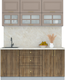 Миниатюра изображения товара Кухонный гарнитур Интерлиния Мила Шато 1.7Б (луна/дуб вотан/опал светлый)