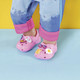 Миниатюра изображения товара Набор аксессуаров для куклы Baby Born Стильные сандалии. Кроксы / 62958 (розовый)