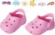 Миниатюра изображения товара Набор аксессуаров для куклы Baby Born Стильные сандалии. Кроксы / 62958 (розовый)