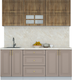 Миниатюра изображения товара Кухонный гарнитур Интерлиния Мила Шато 1.9Б (дуб вотан/луна/опал светлый)