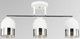 Миниатюра изображения товара Люстра Aitin-Pro НПБ 02-3x60-101 / 6197/3 (белый/хром)
