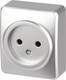 Миниатюра изображения товара Розетка ЭРА Эксперт 11-2201-03 / Б0063033 (алюминий)
