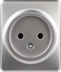Миниатюра изображения товара Розетка ЭРА Эксперт 11-2201-03 / Б0063033 (алюминий)