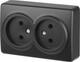 Миниатюра изображения товара Розетка ЭРА Эксперт 11-2202-05 / Б0062997 (антрацит)