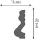 Миниатюра изображения товара Молдинг ПЛИНТЭКС M 40/14
