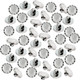 Миниатюра изображения товара Набор пуговиц Sentex PN-2-11.5 (100шт, белый/серебряный)
