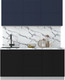 Миниатюра изображения товара Кухонный гарнитур Интерлиния Мила Матте 1.7 А (индиго/черный/белый гранит)