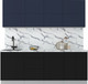 Миниатюра изображения товара Кухонный гарнитур Интерлиния Мила Матте 2.2 А (индиго/черный/белый гранит)