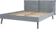Миниатюра изображения товара Двуспальная кровать ДСВ Сильвия 1.6 (данко бетон)