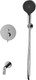 Миниатюра изображения товара Душевой гарнитур со смесителем Whitecross Y YSET06TOPCR (хром)