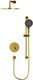 Миниатюра изображения товара Душевая система со смесителем Whitecross Y YSET05TOPGL (золото)