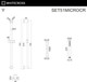 Миниатюра изображения товара Душевой гарнитур Whitecross SET51MICROCR (хром)