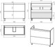 Миниатюра изображения товара Тумба с умывальником Misty Атлантик 100 / П-Атл-01100-0112Я+10.020.01000.001