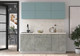 Миниатюра изображения товара Кухонный гарнитур Интерлиния Мила Матте 1.9 А (океан/керамика/опал светлый)