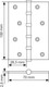 Миниатюра изображения товара Петля дверная Morelli MSN 100x70x2.5-4BB W (универсальная, белый)