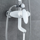 Миниатюра изображения товара Душевая система со смесителем Shevanik S9836F (белый/хром)