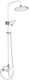 Миниатюра изображения товара Душевая система со смесителем Shevanik S9836F (белый/хром)