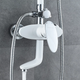 Миниатюра изображения товара Душевая система со смесителем Shevanik S9836F (белый/хром)