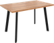 Миниатюра изображения товара Обеденный стол Listvig Фин раздвижной (дуб табачный/черный)