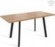Миниатюра изображения товара Обеденный стол Listvig Фин раздвижной (дуб табачный/черный)