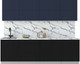 Миниатюра изображения товара Кухонный гарнитур Интерлиния Мила Матте 2.6 А (индиго/черный/белый гранит)