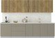 Миниатюра изображения товара Кухонный гарнитур Интерлиния Мила Матте 3.0 А (дуб вотан/луна/опал светлый)
