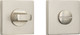 Фиксатор дверной защелки VELA Prima WC-Quadro SN (матовый никель) — фото 3
